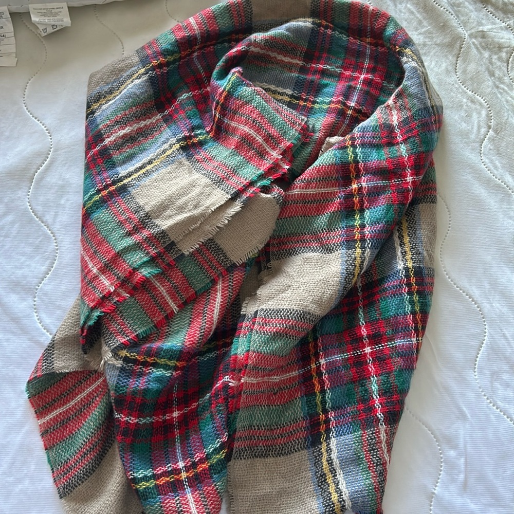 plaid scarf